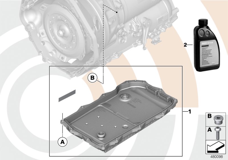 Fluid change kit, autom. transmission