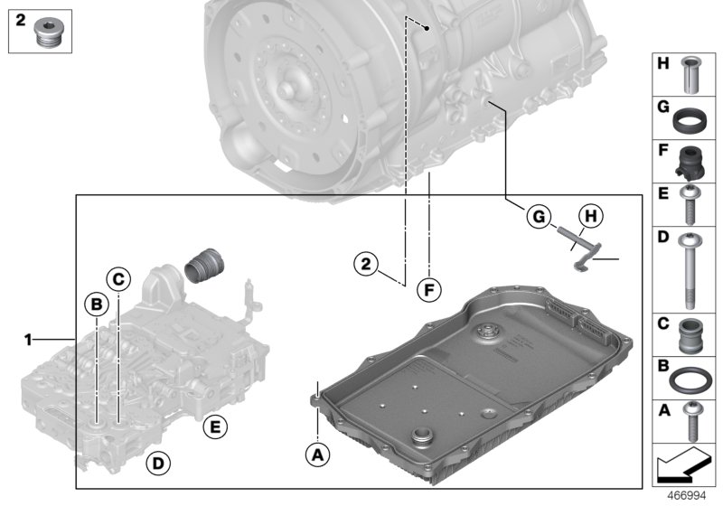 GA8HP50X selector shaft