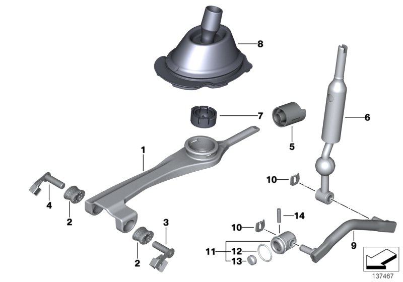 Gearshift, mechanical transmission