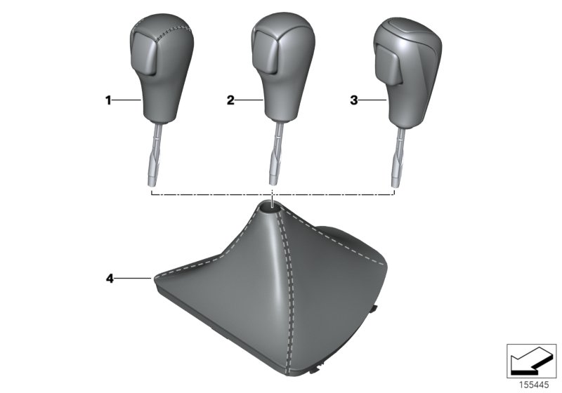 Selector lever handles / covers