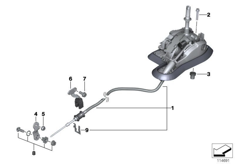Autom.transmiss.steptronic shift parts
