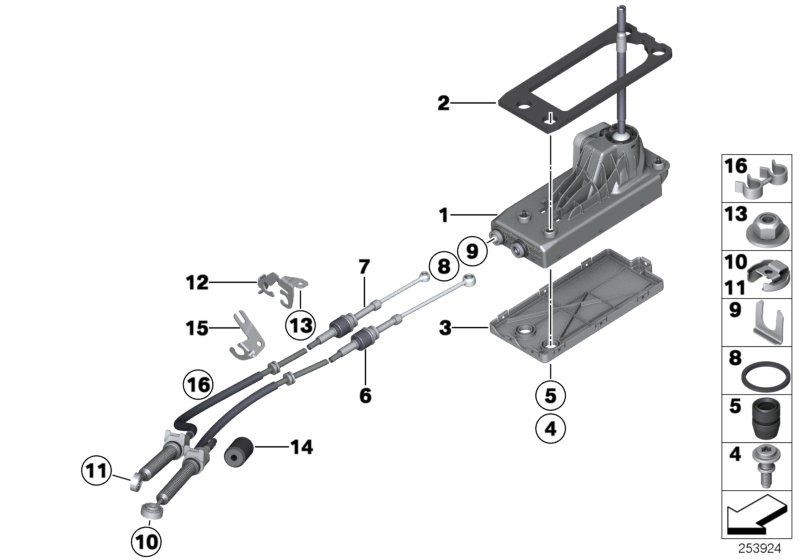 Gearshift, mechanical transmission