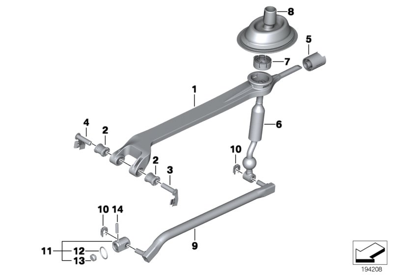 Gearshift, mechanical transmission