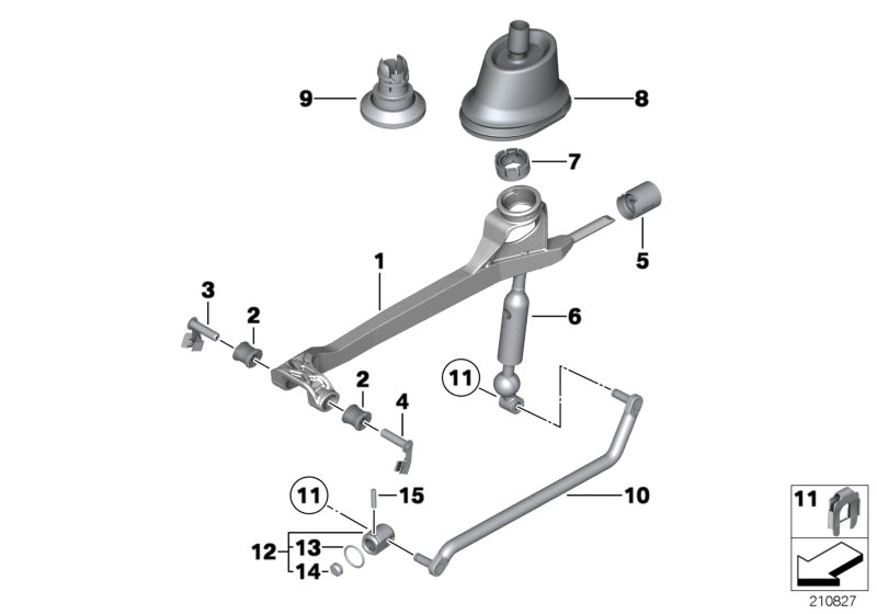 Gearshift, mechanical transmission