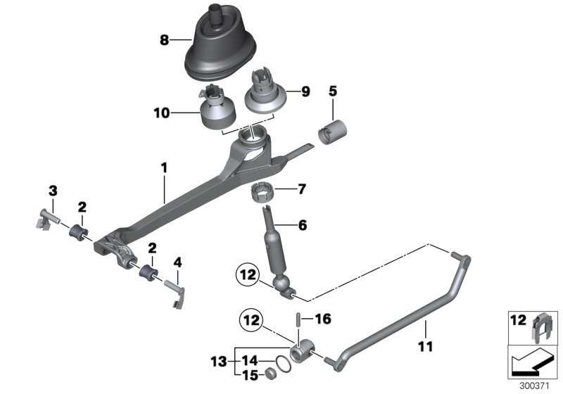 Gearshift, mechanical transmission