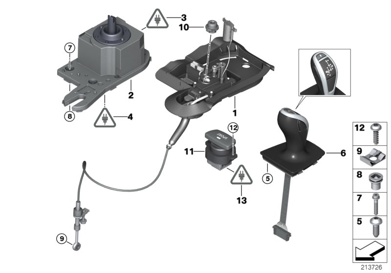 Gearshift, twin-clutch gearbox