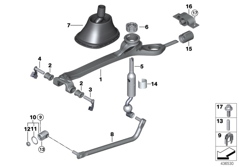 Gearshift, mechanical transmission