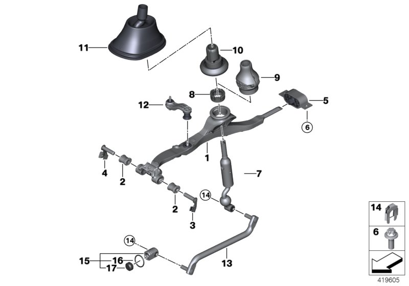 Gearshift, mechanical transmission