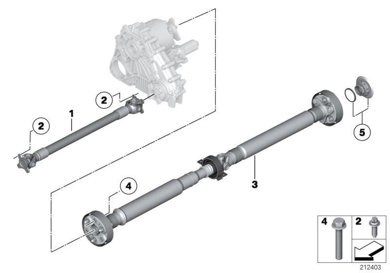 4-wheel drive shaft/Insert nut