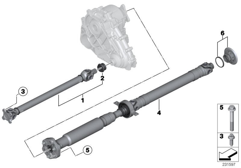 Drive shaft, 4-wheel