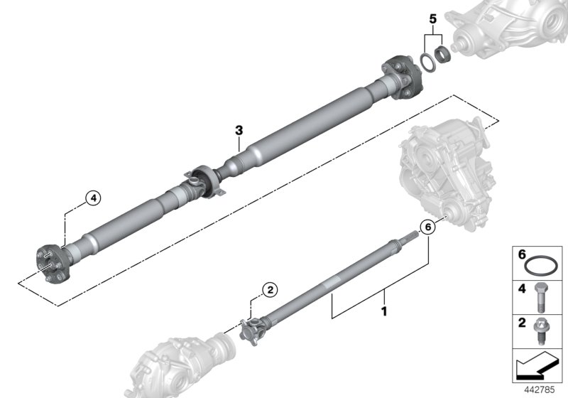 4-wheel drive shaft/Insert nut