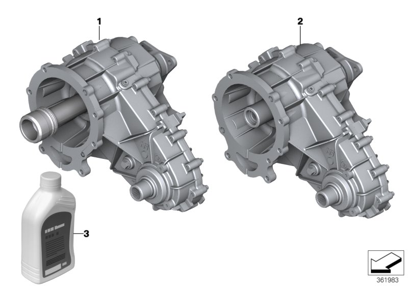 Transfer case NV 125