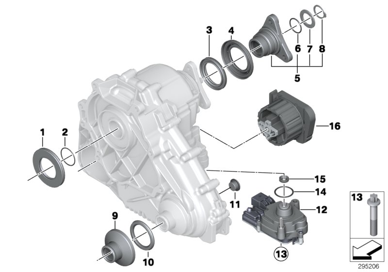 Transfer case single parts ATC 450