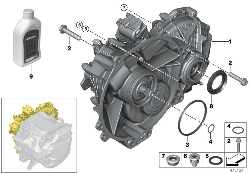 Electric gearbox / Mounting
