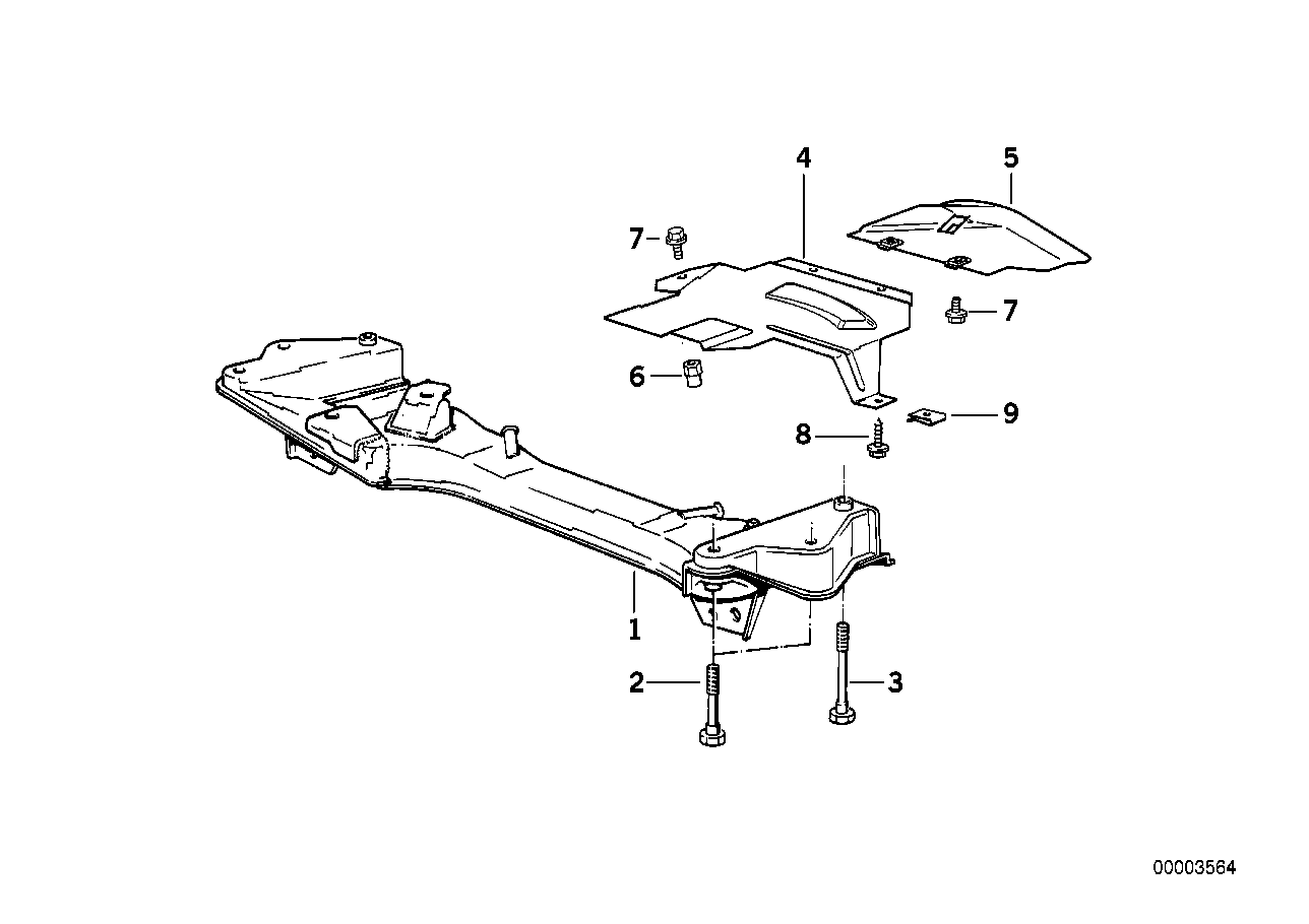 Front axle support