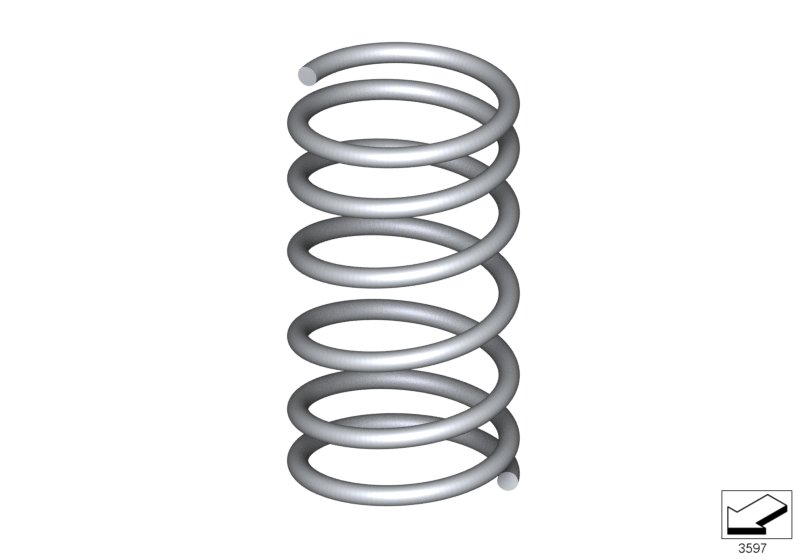 Coil spring, front