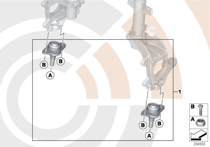 Service kit control arm / Value Line