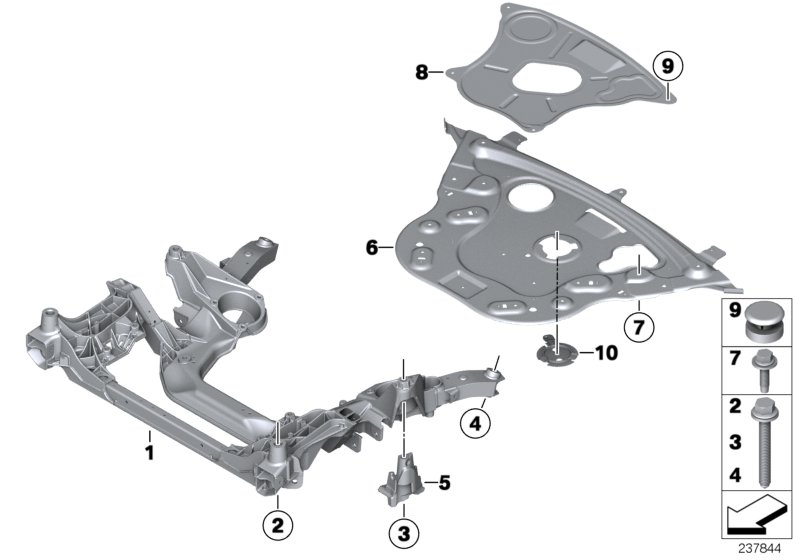 Front axle support