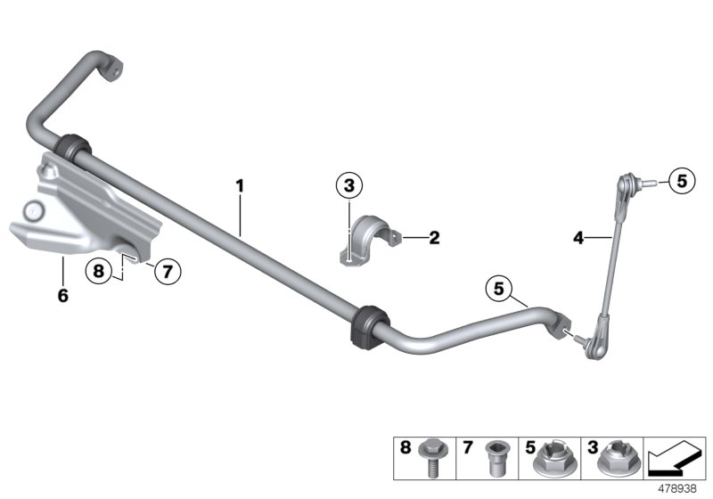 Stabilizer, front