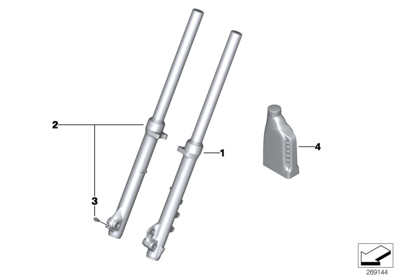 Telescopic fork Marzocchi
