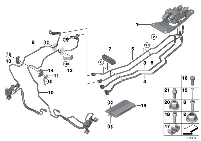 Valve block and add-on parts/Dyn.Drive