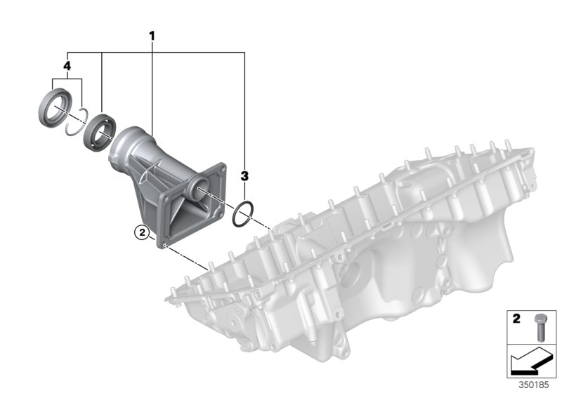 Front axle differential, bearing supp