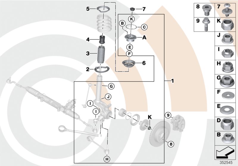 Repair kit, support bearing
