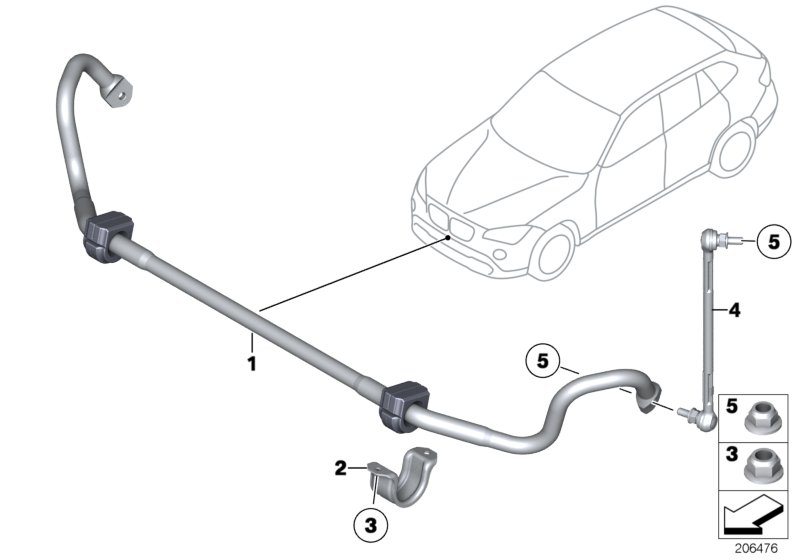 Stabilizer, front