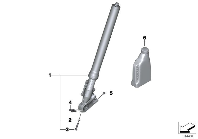 Telescope fork