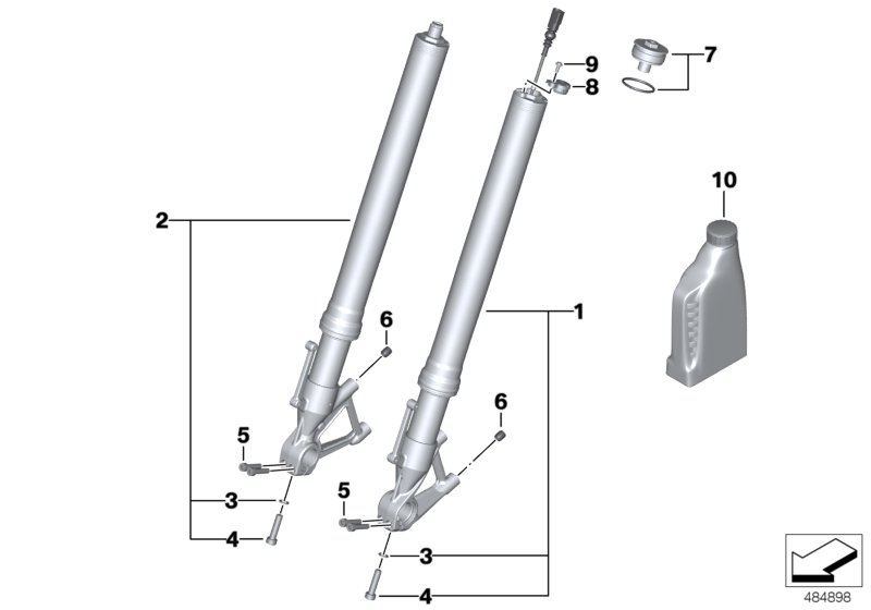 Telescope fork
