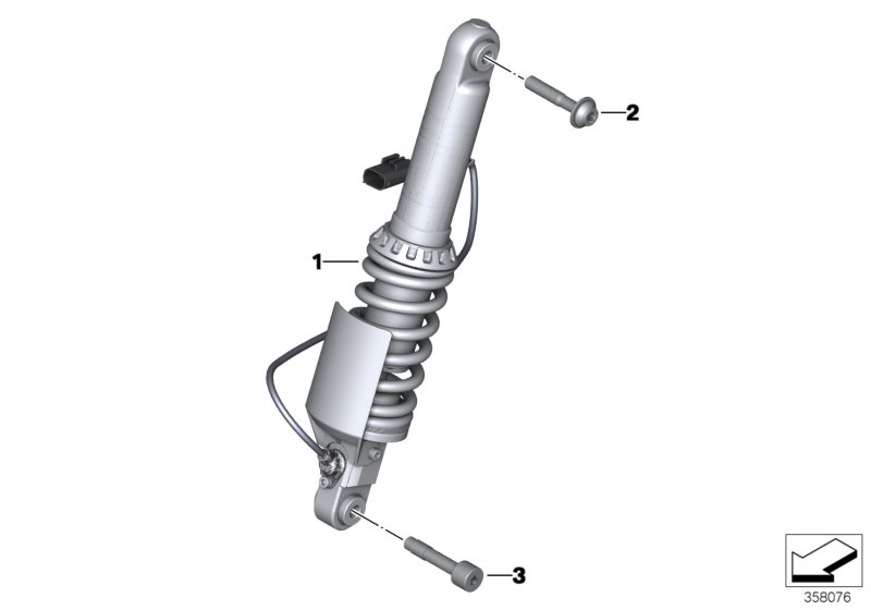 Spring strut ESA front
