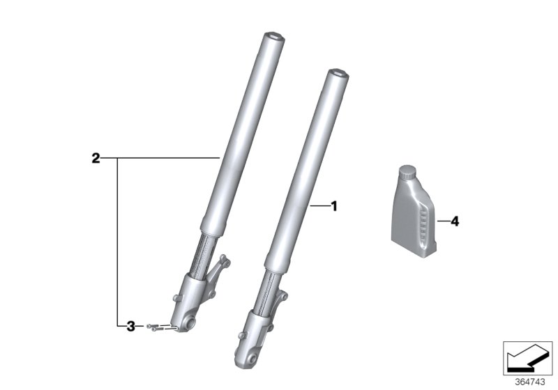 Telescope fork