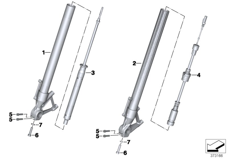 Sliding tube / damper