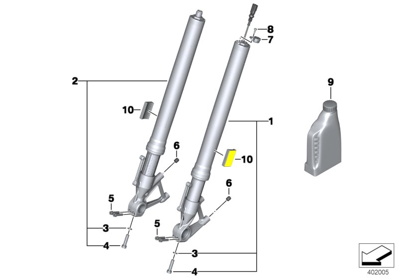 Telescope fork