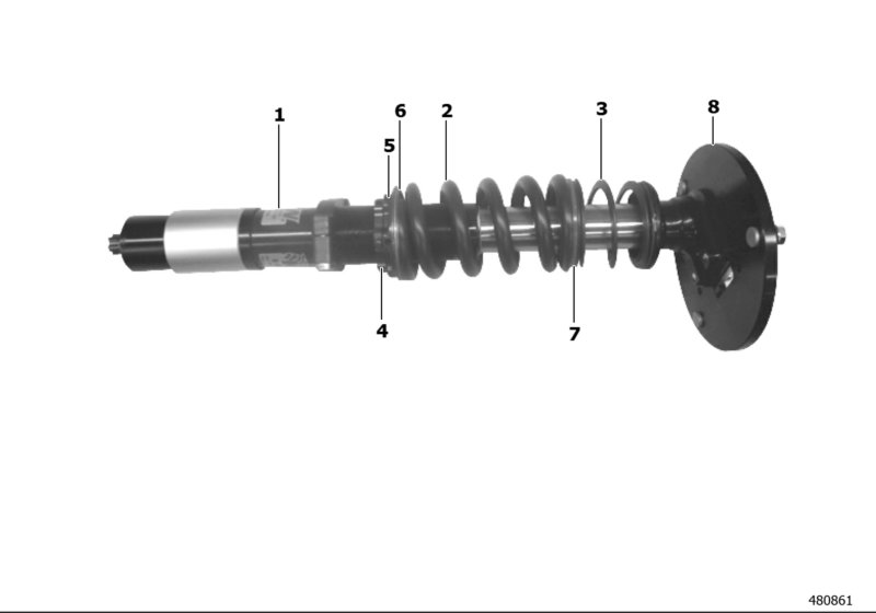 Front axle suspension