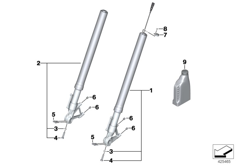 Telescope fork