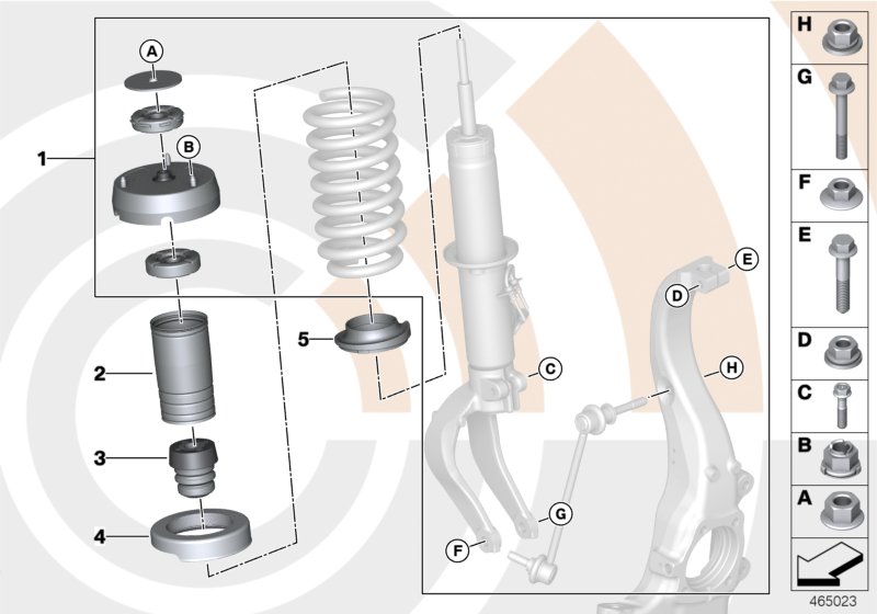 Repair kit, support bearing