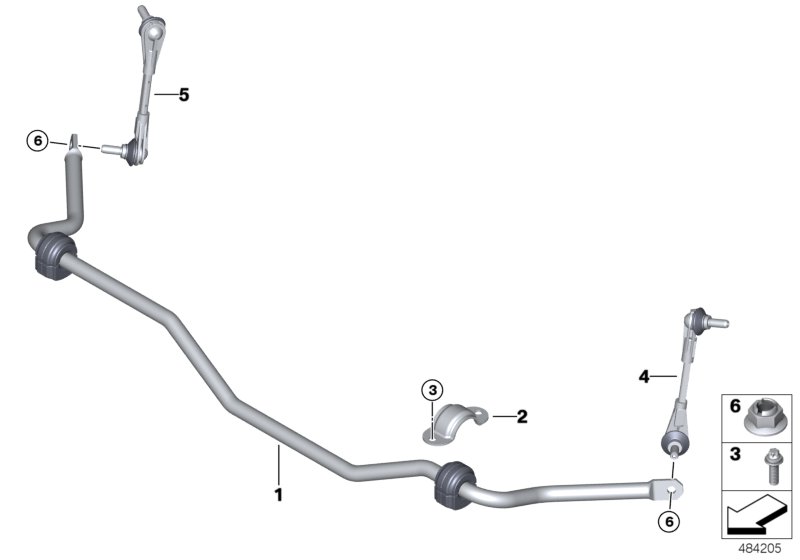 Stabilizer, front