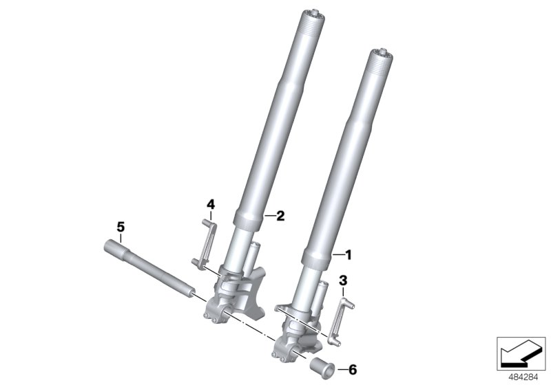 Telescopic fork, Telelever
