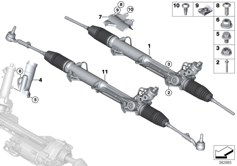 Hydro steering box