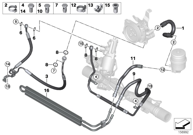 Power steering/oil pipe/Active steering