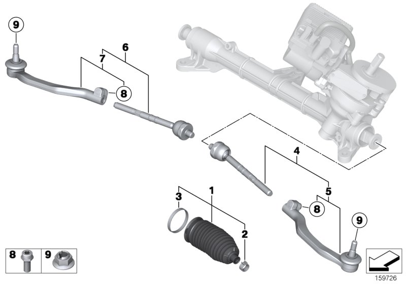 Steering linkage/tie rods