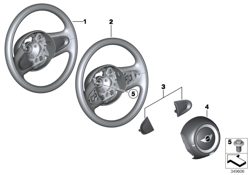 Steering wheel airbag