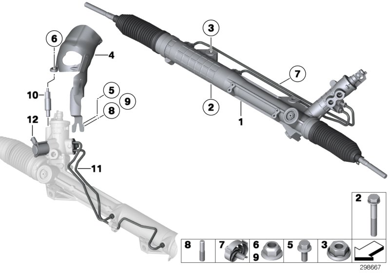 Hydro steering box