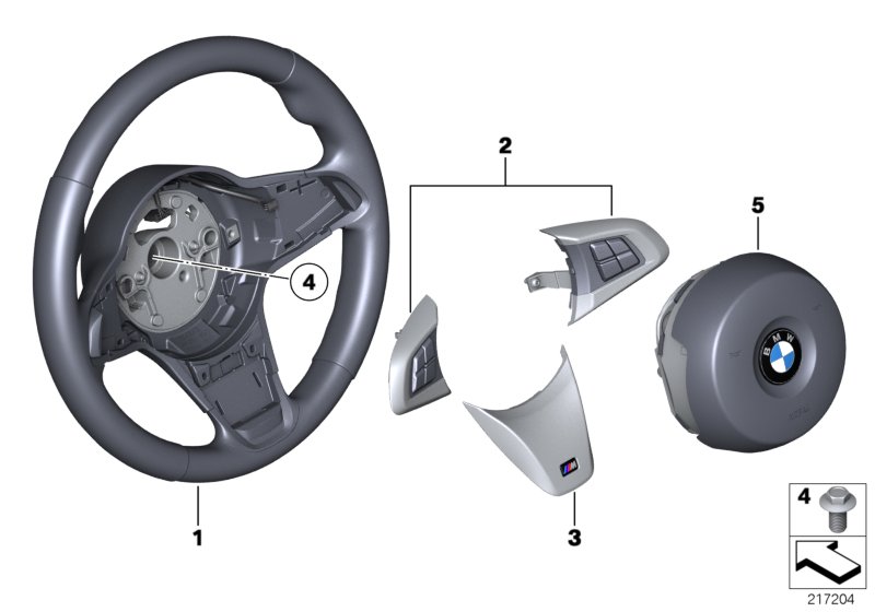 M sports strng whl,airbag,multifunction