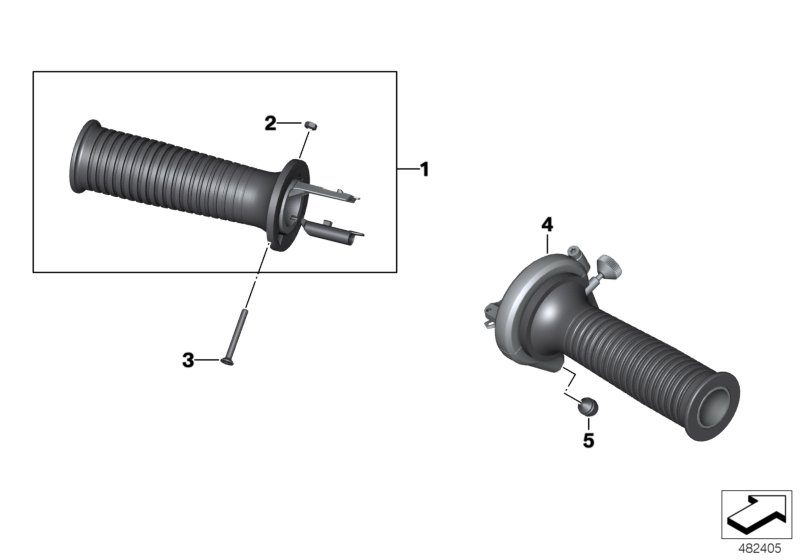 Handlebar grips, special vehicle