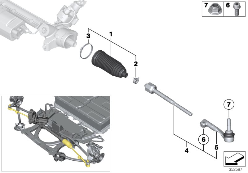 Steering linkage/tie rods