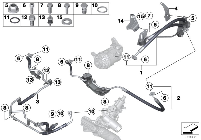 Oil lines/Adaptive Drive+active steering