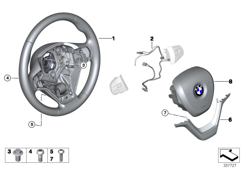 Airbag sports steering wheel