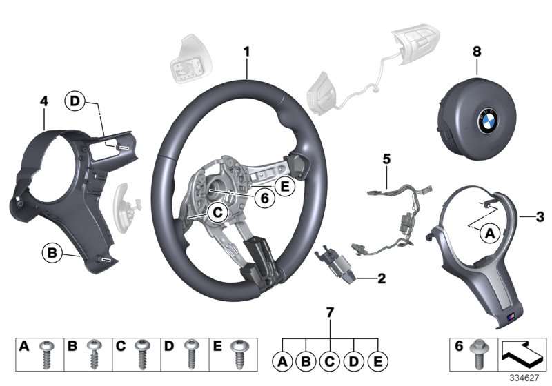 M sports strng whl,airbag,multifunction